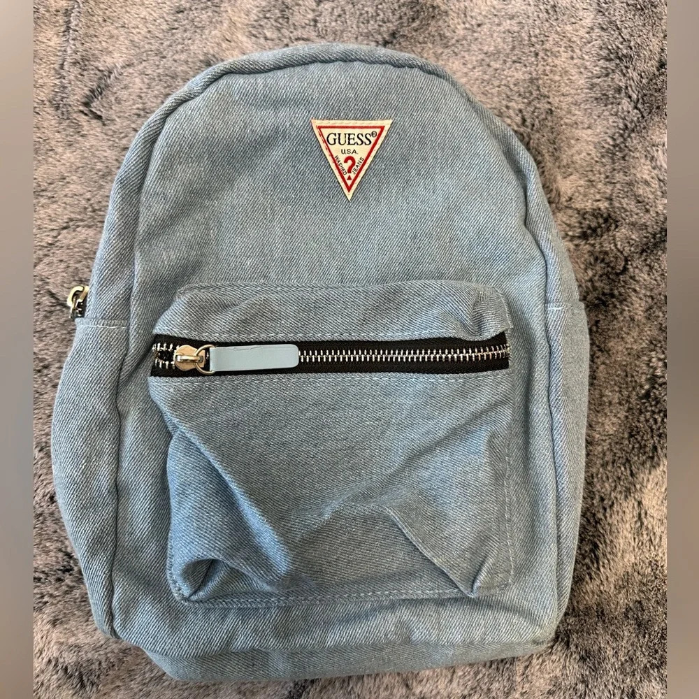 Guess Mini Denim Backpack - Picture 2 of 5